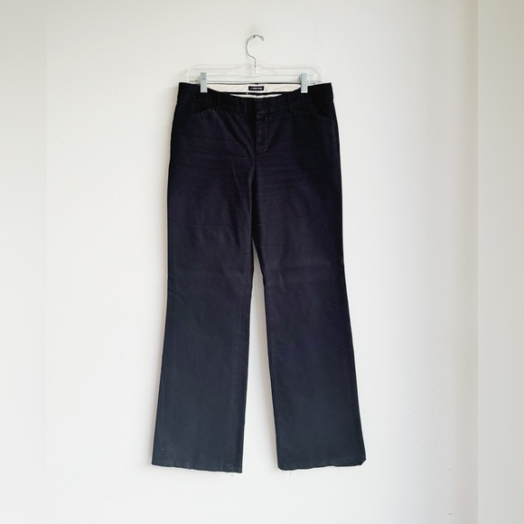GAP Y2K Modern Fit Flare Black Twill Pants 8 - Picture 1 of 4
